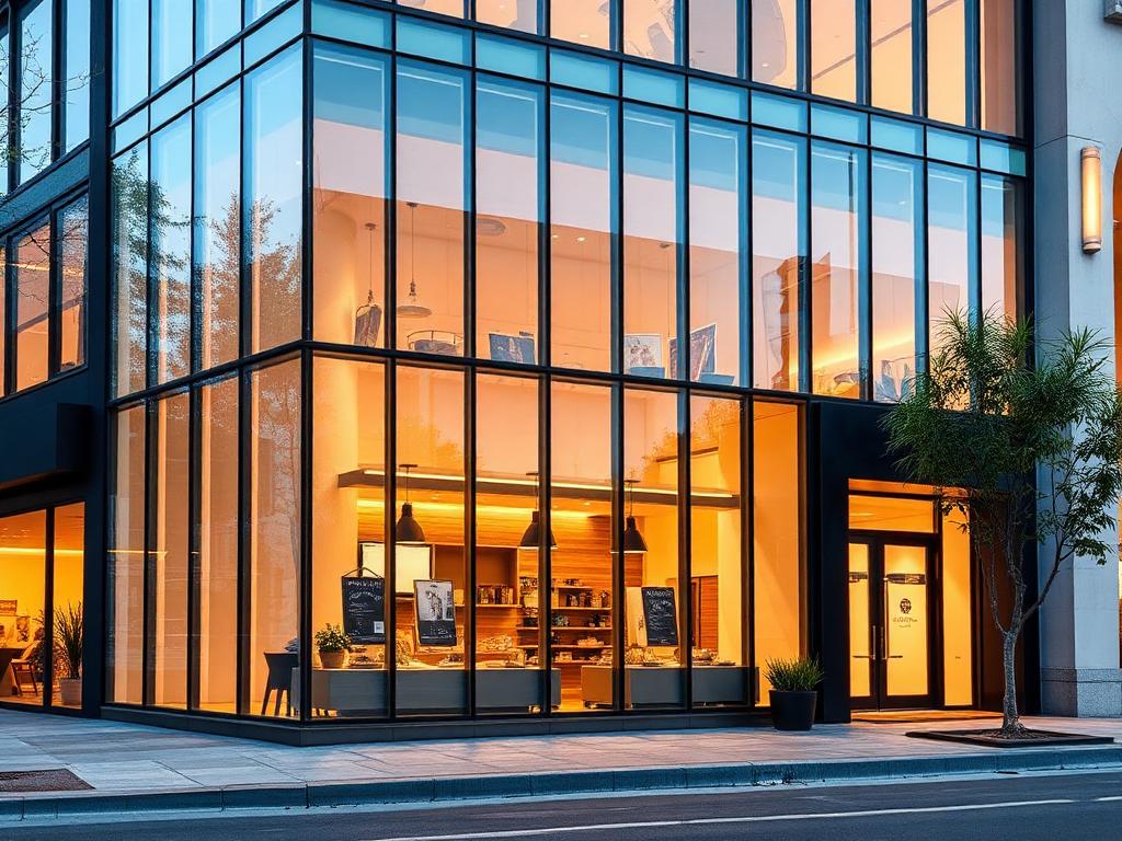 Winkelpui binnenstad - Nieuwbouw · zakelijk door EBM Glasmontage in Twente